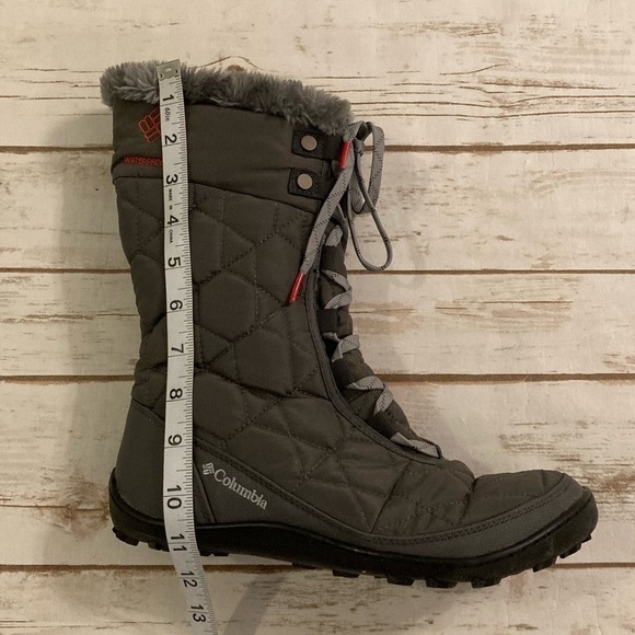 Columbia Women’s Minx Mid ll Omni-Heat Waterproof Gray Quilted Snow Boots 9 - Picture 11 of 13